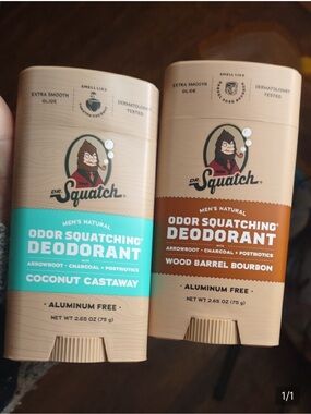 Men’s Natural Odor Squatching Deodorant – Coconut Castaway (Aqua)